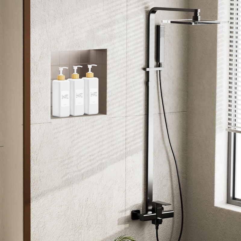 VITVITI Shampoo and Conditioner Dispenser, 17OZ Refillable Shower Soap Dispenser
