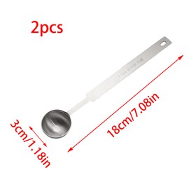 YUYUDEHM 2 PCS 1/3 Tablespoon Measuring Spoon, Stainless Steel Measuring Spoon 5ml
