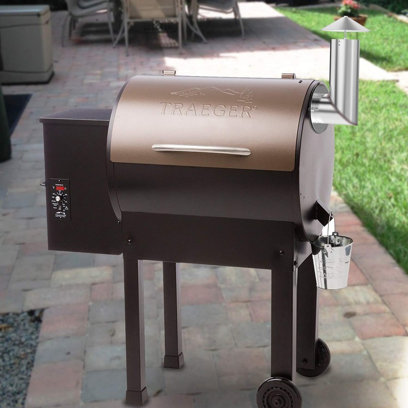 Stanbroil Pellet Grill Smoke Stack, Stainless Steel Chimney Replacement for