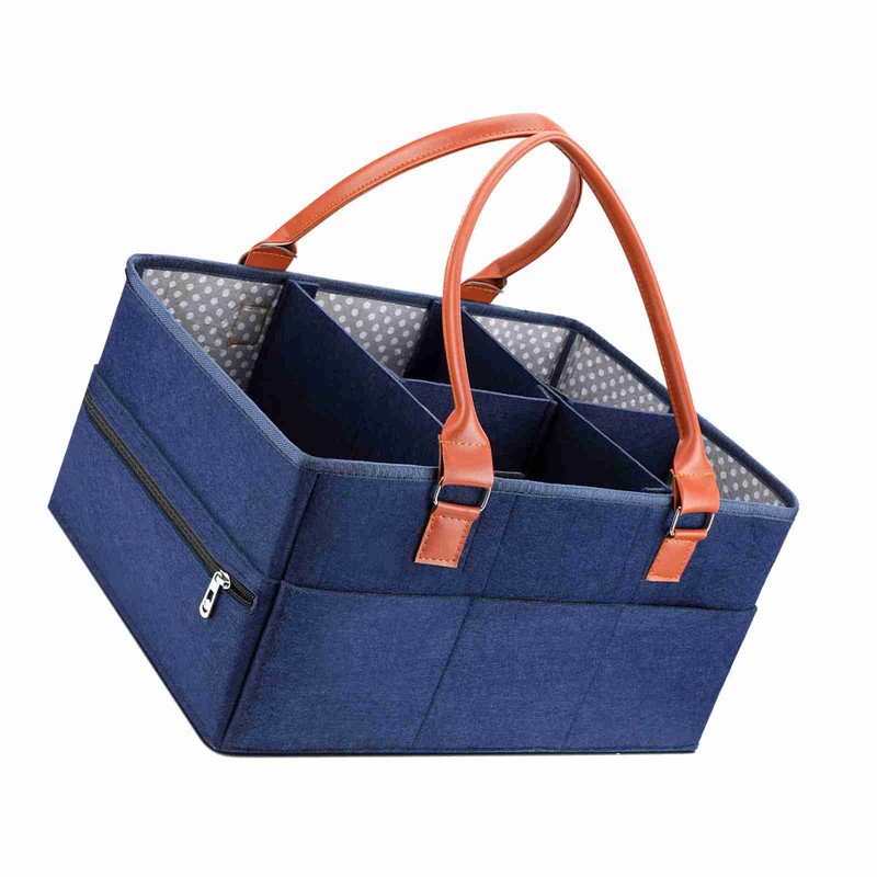 Baby Diaper Caddy Organizer, Large Portable Nappy Storage Basket Personality