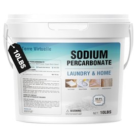 Sodium Percarbonate – Oxygen Bleach Powder & Laundry Booster – Multi-Purpose Cleaner for Stain Removal, Whitening, Deodorizing – Chlorine-Free (10LB)