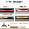 PGTOPONE Smoked LED Rear Trunk Pillar Tail Light Column Replacement