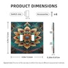 HLCoChT Decorative Art Light Switch Covers Enchanted Mandala Lotus 2