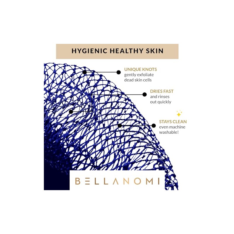 Bellanomi Esponja Exfoliante Africana Red Auténtica Origen Ético Nigeria 114