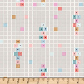 Art Gallery Fabrics Art Gallery Playground Hopscotch Jump Fabric, Light Beige