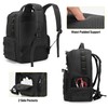 Rexmica Tool Bag Backpack for Men with 3 Tool Pouches,