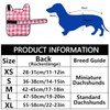 Geyecete Dog Raincoat, Adjustable Waterproof Dog Jacket for Dachshund, Raincoat