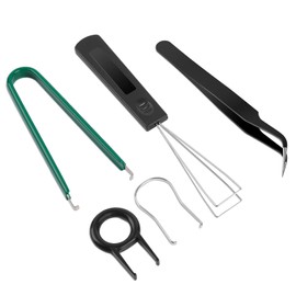 5 Pcs Keyboard Puller Set,Keyboard Cleaning Tools Set Switch Puller Set Stainless Steel Keycap Remover Kit Keyboard Cleaner Tool Keycap Puller Kit with Keycap Tweezers for Mechanical Keyboard