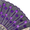 QIRMIZI 10 Pack Fabric Folding Handheld Fans, Perfect for Weddings,