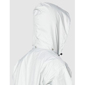 Doqment Rain Wear Top and Bottom Set, Breathable, Waterproof, Fully Lined Mesh, Toray Entrant Rain Suit II for Men, sliver