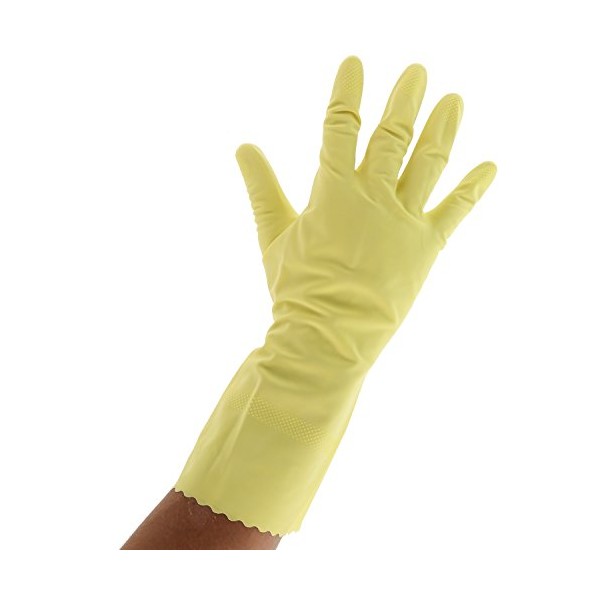 Royal Flocked Lined Gloves, Medium, 12 Pair