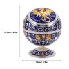 Ball Ashtray with Windproof Lid Retro Dragon Stereoscopic Relief Zinc
