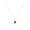 Elli Ladies 'Necklace 925 Sterling Silver and Blue Crystal Zirconia