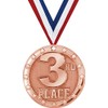 3rd Place Medals - 2" Bronze Place Medal Award