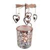 kingnero Carousel Candle Rotary Candle Holder Spinning Candleholder Metal Tea