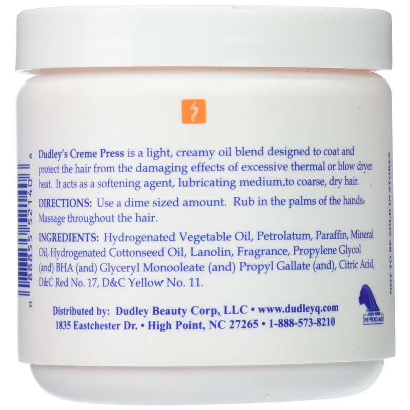 Dudley's Creme Press Pressing Oil for Unisex, 14 Ounce