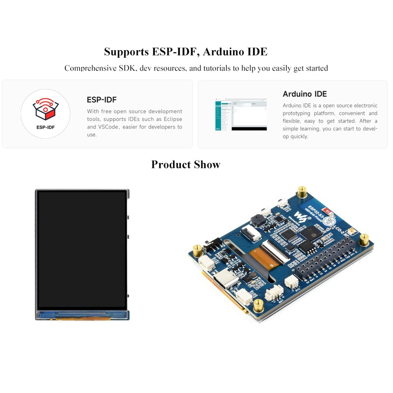 ESP32-S3 2.8inch Display Development Board, 480×640, IPS LCD, 32-bit LX7