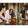 Shuiniba Biodegradable Striped Paper Straws,Paper Drinking Straws for Party, Events
