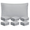 FreshCulture Light Grey Pillowcases Queen Size 12 Pack - Bulk