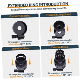 FELTECHELECTR Adjustable Phone Telescope Adapter Clamp for Photography Clip for Smartphones with Microscopes and Telescopes Explore and Micro Worlds