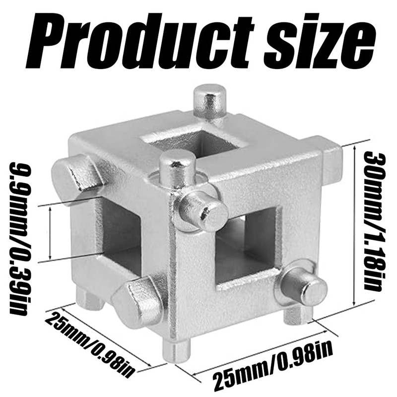 Brake Caliper Compression Tool, 3/8" Car Disc Brake Piston Tool,