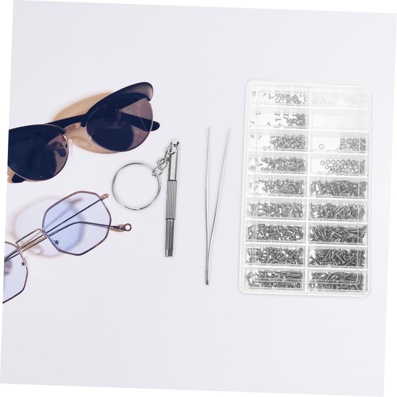 WHAMVOX 1 Set Eyeglass Repair Kit Durable Screw Set with