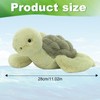 30cm Turtle Teddy, Little Turtle Plush Toy, Weighted Cute Turtles