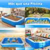 30518356cm Alberca Inflable Grandes Piscinas Rectangular Azul Ununmx