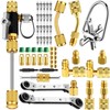 Tujoe HVAC Valve Core Remover Tool and HVAC Service Wrench