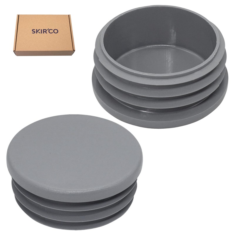 SKIR'CO Pack of 10 Round Pipe Inserts 2 Inch Fence