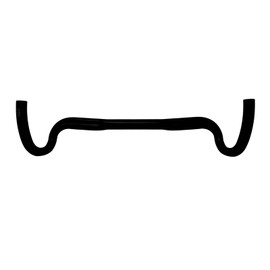 Ammaco Bike Drop Handlebar Ghost GND51 XL Gravel Bars 500mm 16° Degree Flare Black