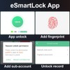Fingerprint Padlock eLinkSmart Gym Locker Lock for Boys with Phone