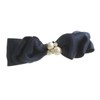 VingTAINE H-992 Cotton Pearl Bijou Satin Ribbon Barrette, Elegant, Office,