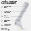 DANISH ENDURANCE Calcetines de Compresión, para Hombre y Mujer Blanco
