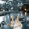 M METERXITY 4-Pack Knurled Thumb Screws, M6x20mm Solid Brass Round