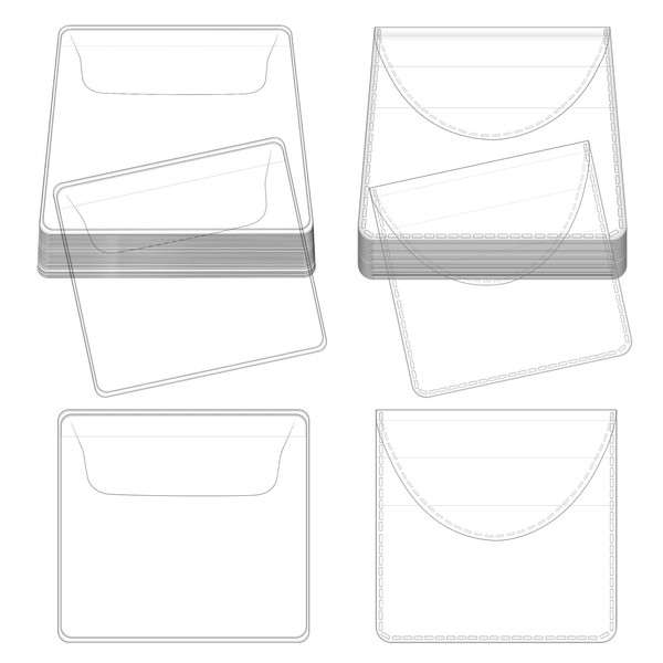 Gosknor 50pcs Single Pocket Coin Sleeves, 2.2 Inch Individual Coin