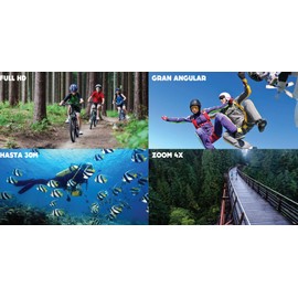 Aktion TSB2-10 - Cámara Deportiva HD (1080p), WiFi, Sumergible hasta 30m y con lente gran angular, color Negro