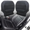 Priprilod Black Leather Driver & Passenger Side Bottom Replacement Seat