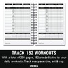GYMTIER Workout Training Journal - A5 Gym Fitness Log Diary