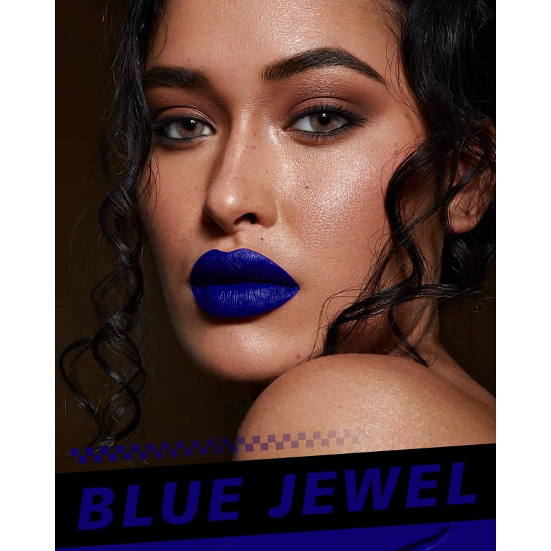 HOOMUSS Blue Lipstick Long Lasting, Matte Liquid Lipsticks for Women