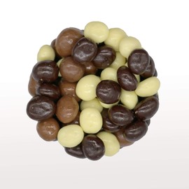 Assorted Flavors Chocolate Covered Roasted Espresso Beans (New York Mix) 1 Pound
