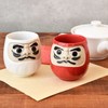Tableware East Teacup Daruma Lucky Charm Mino Ware Red