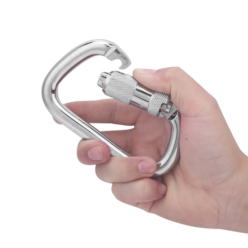 40Cr Steel 45KN D Shaped Hanging Buckle Carabiner Clip for