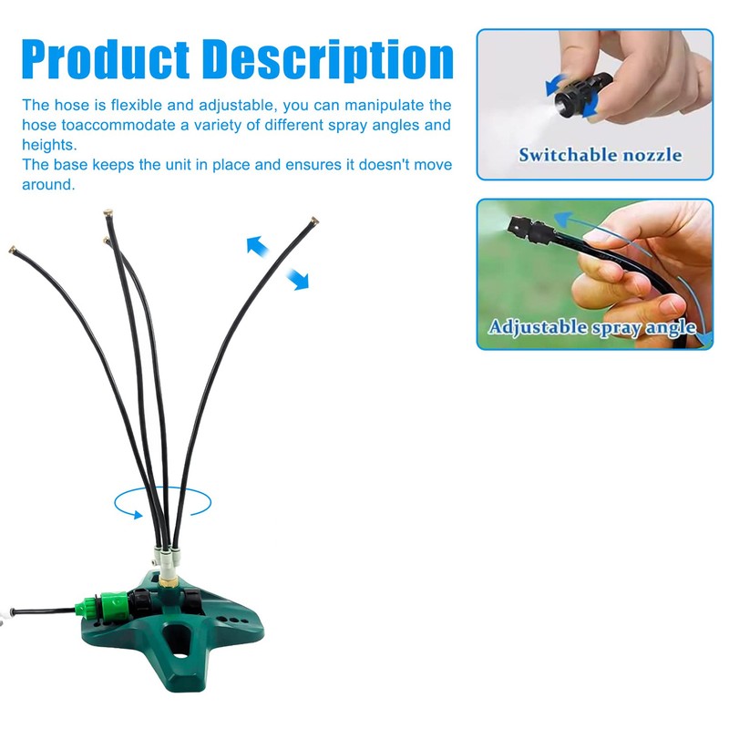 Standing Misting Cooling System 8 Meter Line Thread Standing Misters