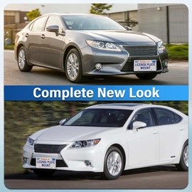 Heavy Duty Front License Plate Frame Compatible with 2015-up Lexus RC, No Drill Grille Mount, Anti-Theft License Plate Holders Bracket, Rust-Proof, Rattle Proof Car Accessories