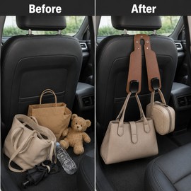 2-in-1 Car Headrest Hook for Bags – Compact Seat-Back Organizer Hanger for Cars, SUVs and Daily Travel