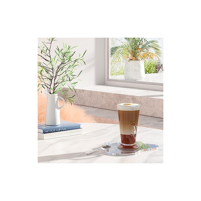 Irregular Acrylic Coasters - Clear Cloud Shape Drink Coasters