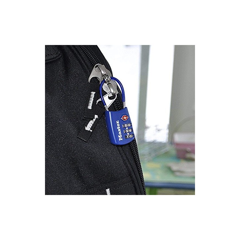 master lock candado, puedes establecer tu propia combinación TSA aceptado