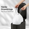 TIPGO Drawstring Trash Bags 60 Count, Pre-Cut 1.6 Gallon Small