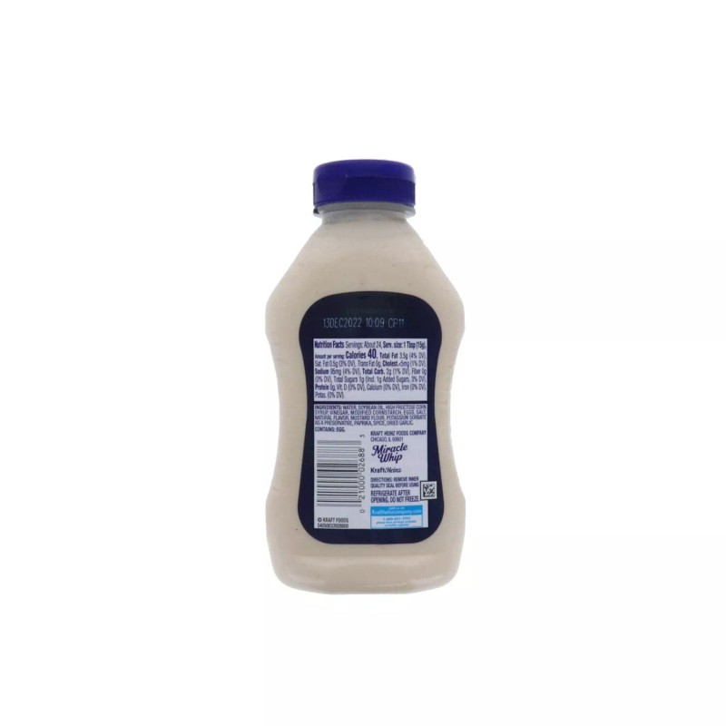 Kraft Miracle Whip Original Creamy Mayo & Tangy Dressing 12oz,